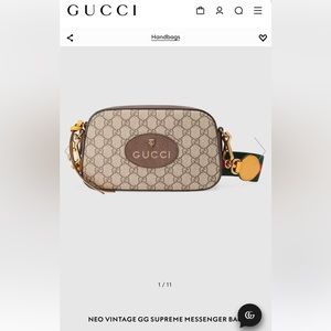 Gucci GG Supreme messenger Bag